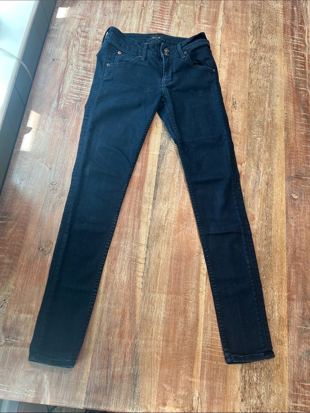 Hudson Jeans VTG Collin Midrise Skinny Jeans in Indigo Zere Wash